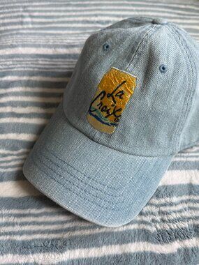 La Croix Blue Denim Baseball Cap Hat